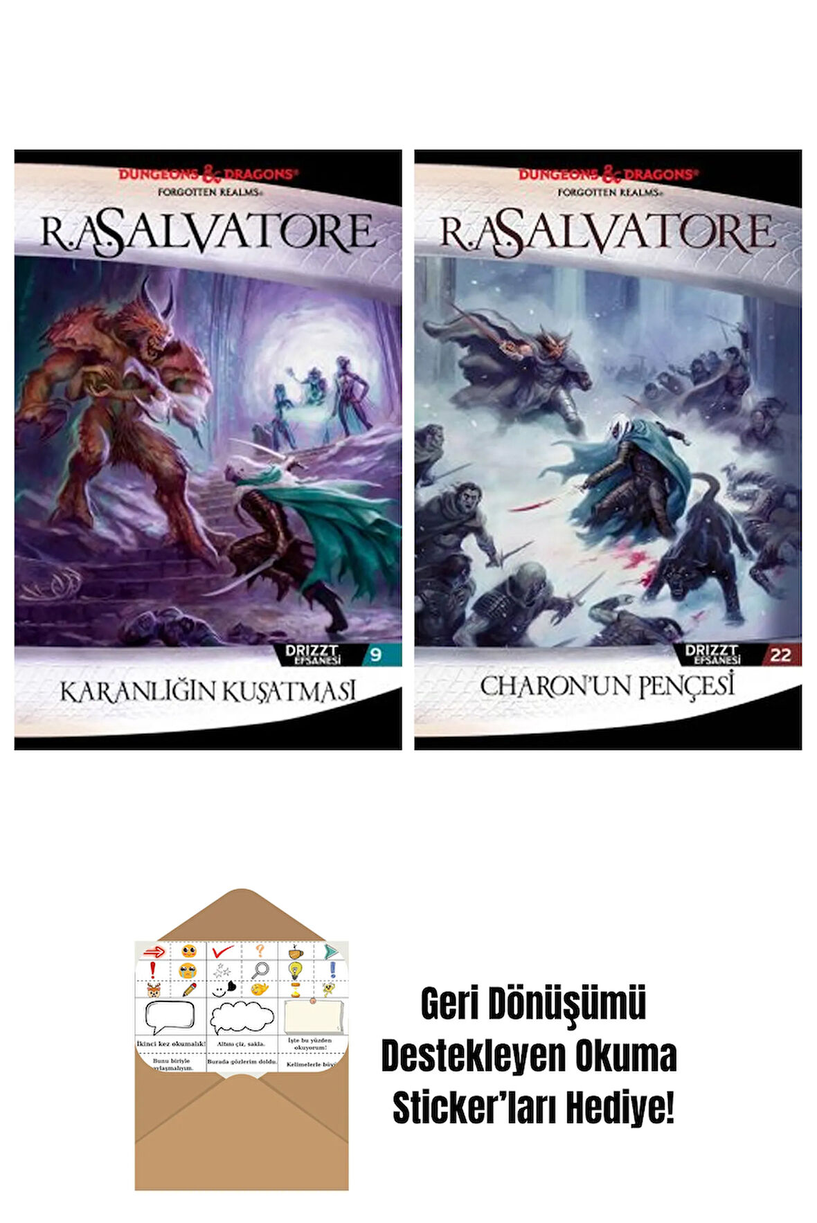 Karanlığın Kuşatması – Drizzt Efsanesi 9. Kitap + Charon’un Pençesi – Drizzt Efsanesi 22. Kitap