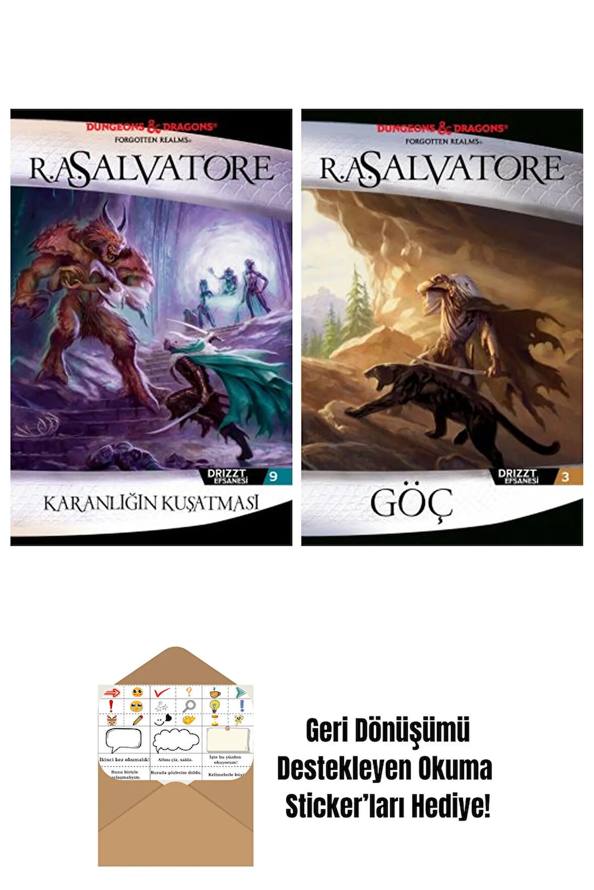 Karanlığın Kuşatması – Drizzt Efsanesi 9. Kitap + Göç – Drizzt Efsanesi 3. Kitap