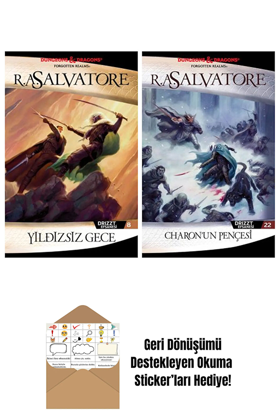 Yıldızsız Gece – Drizzt Efsanesi 8. Kitap + Charon’un Pençesi – Drizzt Efsanesi 22. Kitap