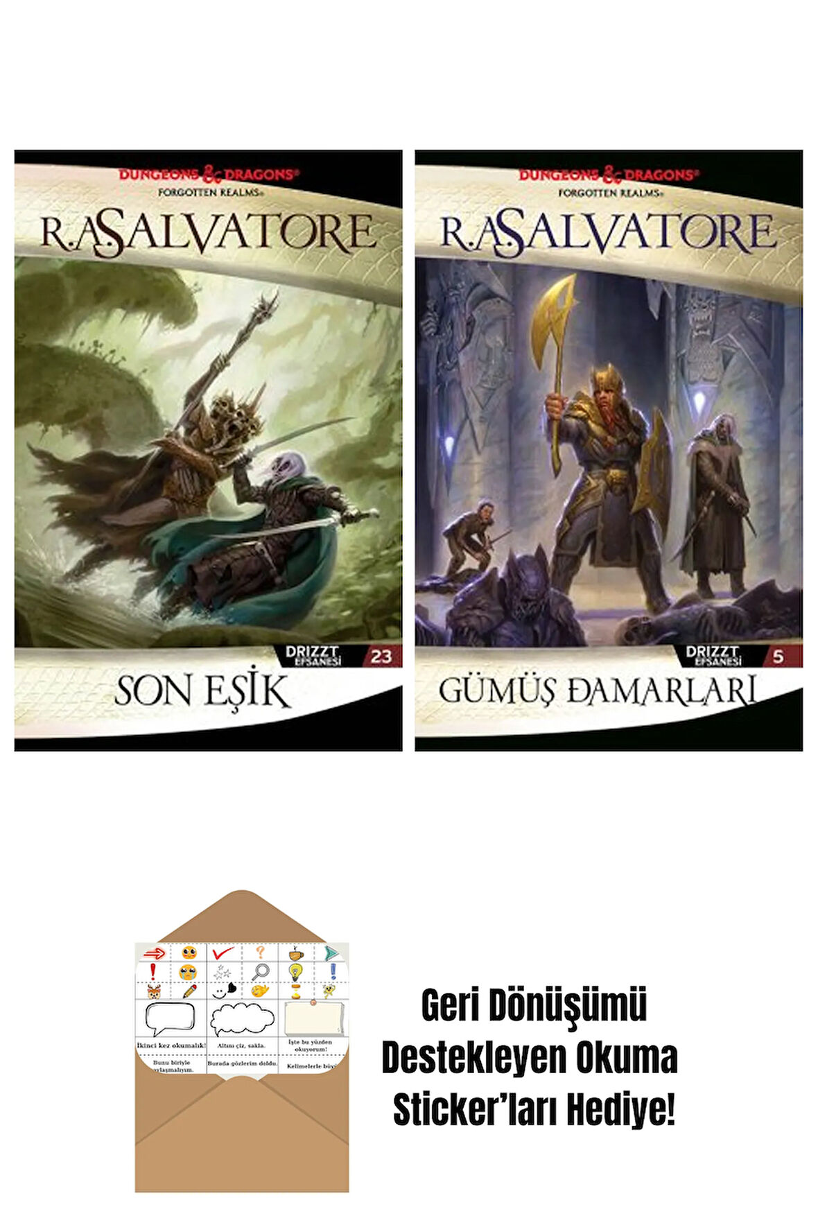 Son Eşik – Drizzt Efsanesi 23. Kitap + Gümüş Damarları – Drizzt Efsanesi 5. Kitap