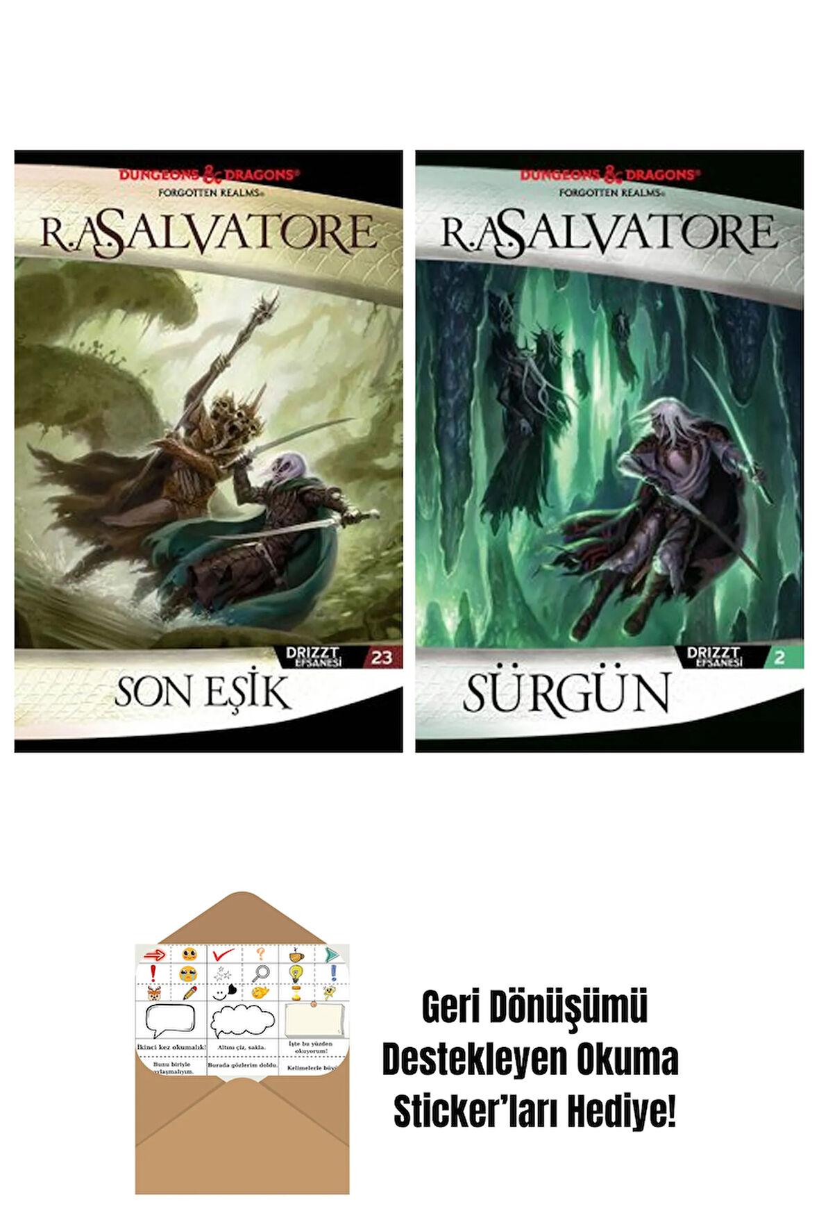 Son Eşik – Drizzt Efsanesi 23. Kitap + Sürgün – Drizzt Efsanesi 2. Kitap
