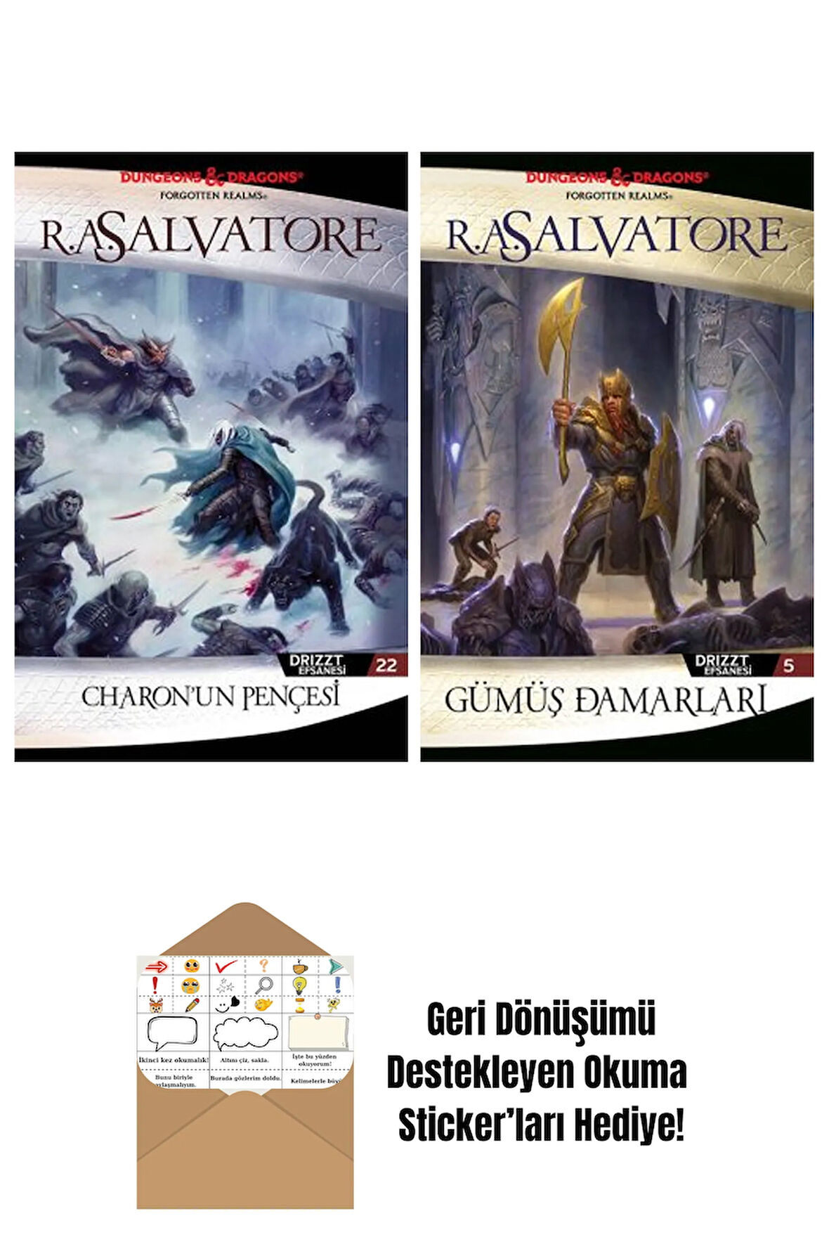 Charon’un Pençesi – Drizzt Efsanesi 22. Kitap + Gümüş Damarları – Drizzt Efsanesi 5. Kitap