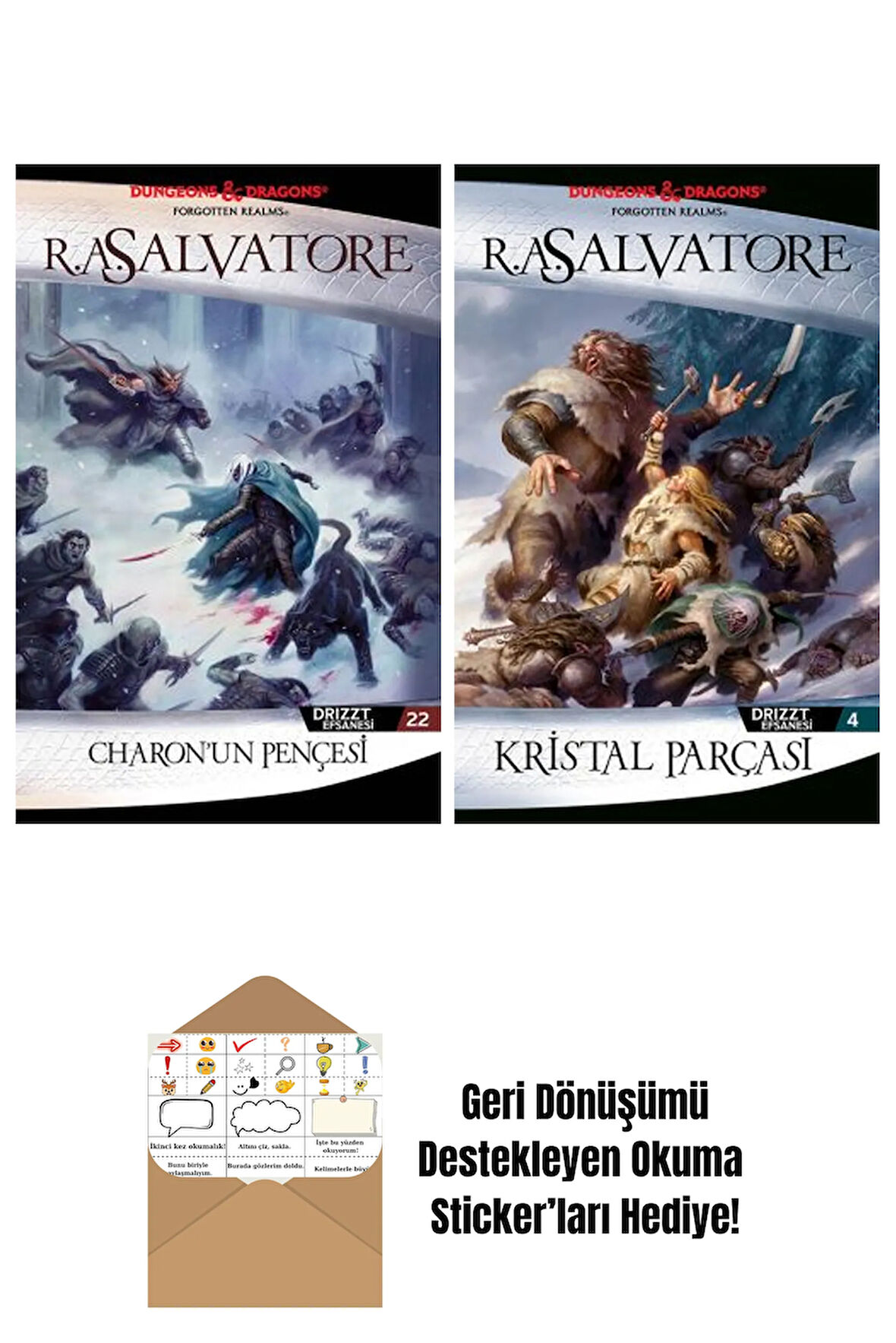Charon’un Pençesi – Drizzt Efsanesi 22. Kitap + Kristal Parçası – Drizzt Efsanesi 4. Kitap