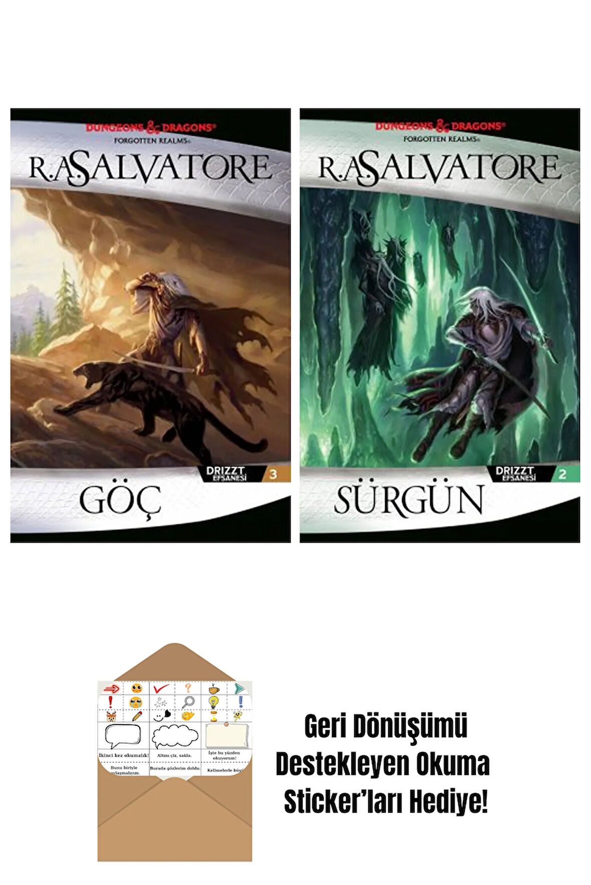 Göç – Drizzt Efsanesi 3. Kitap + Sürgün – Drizzt Efsanesi 2. Kitap