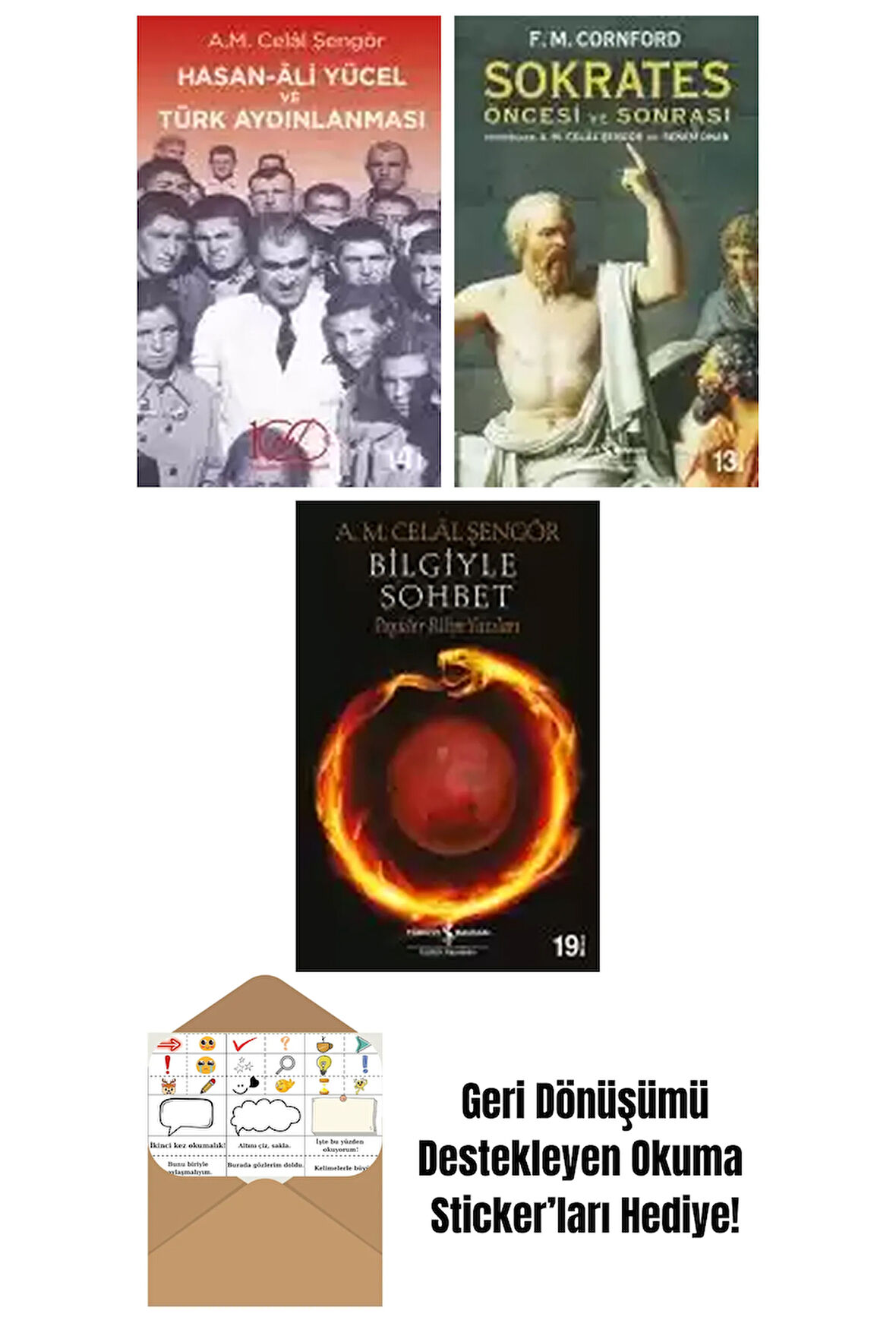 A. M. Celâl Şengör 3 Kitap Seti + Okuma Sticker'ları