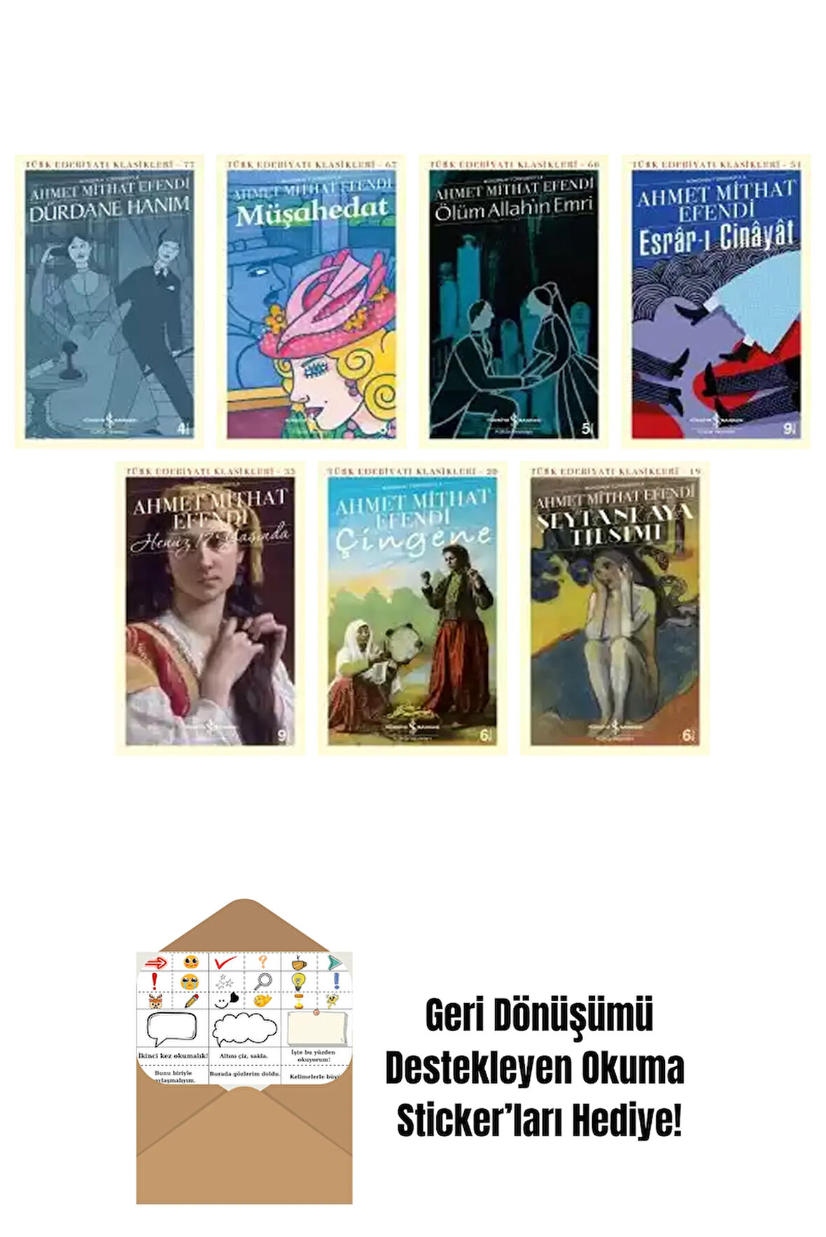 Ahmet Mithat Efendi 7 Kitap Seti + Okuma Sticker'ları