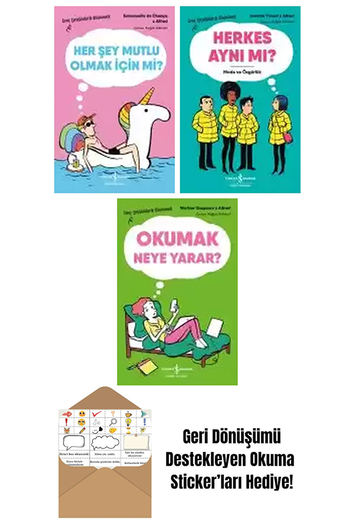 Alfred 3 Kitap Seti + Okuma Sticker'ları