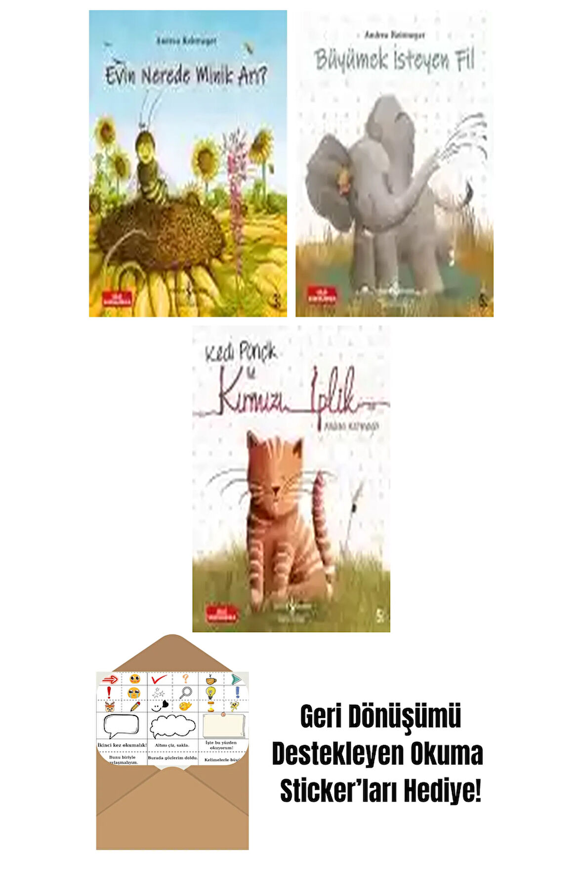 Andrea Reitmeyer 3 Kitap Seti + Okuma Sticker'ları
