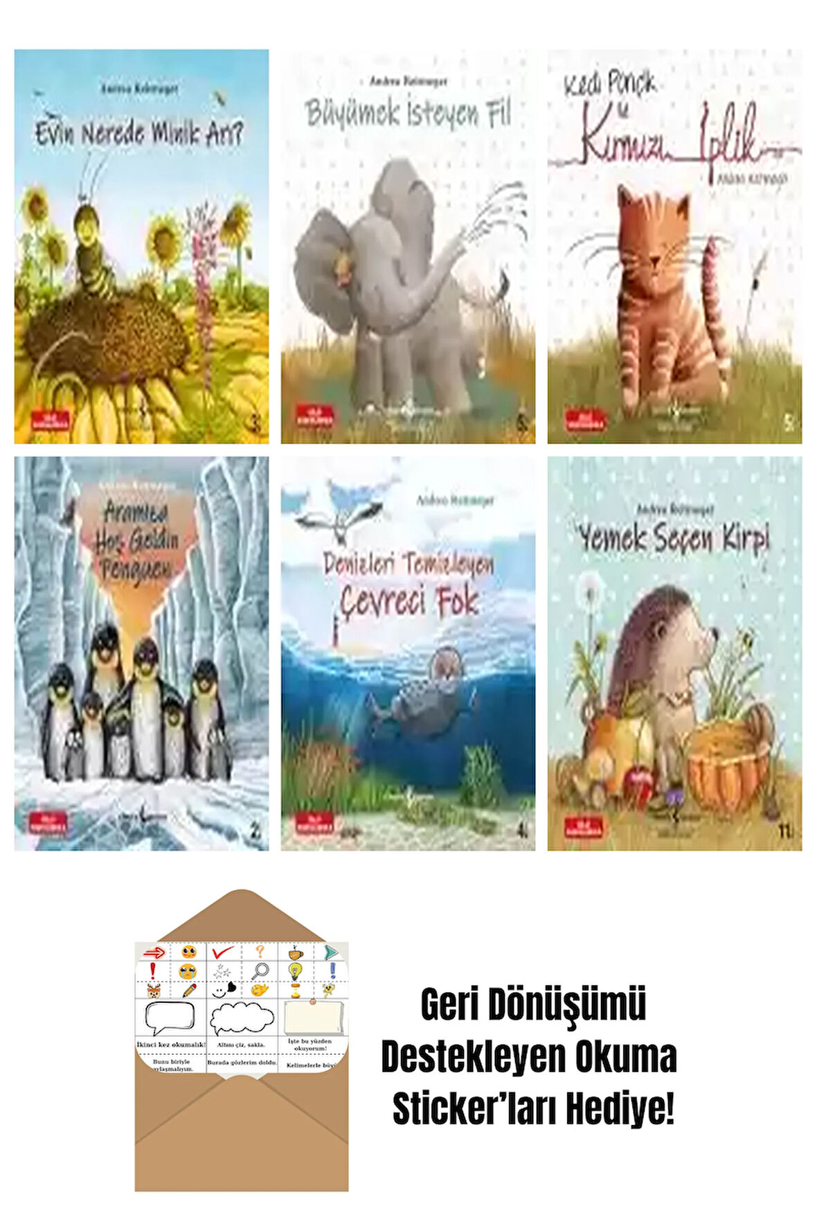 Andrea Reitmeyer 6 Kitap Seti + Okuma Sticker'ları
