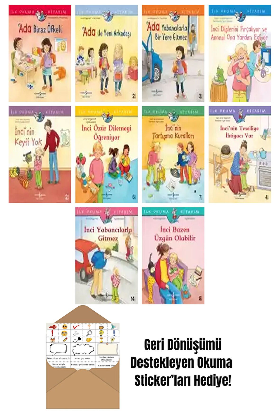 Anna Wagenhoff 10 Kitap Seti + Okuma Sticker'ları