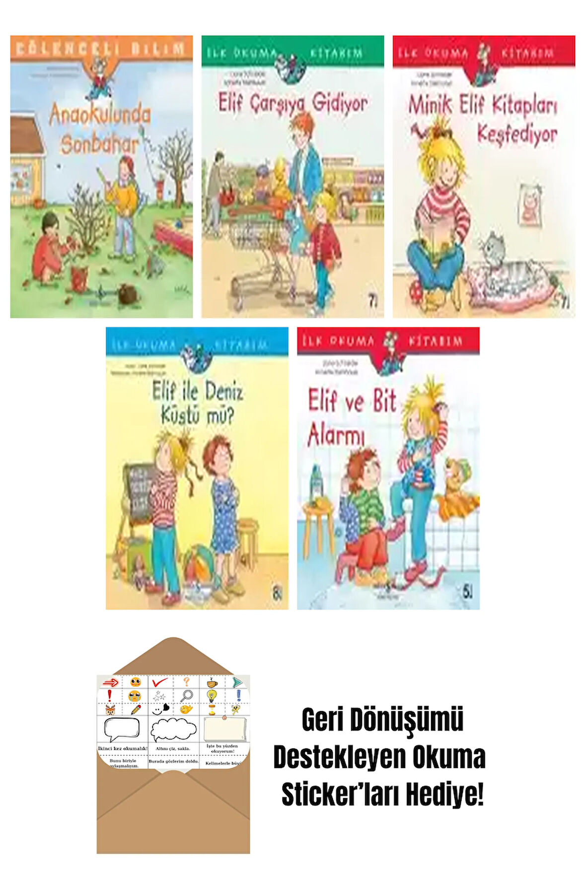 Annette Steinhauer 5 Kitap Seti + Okuma Sticker'ları