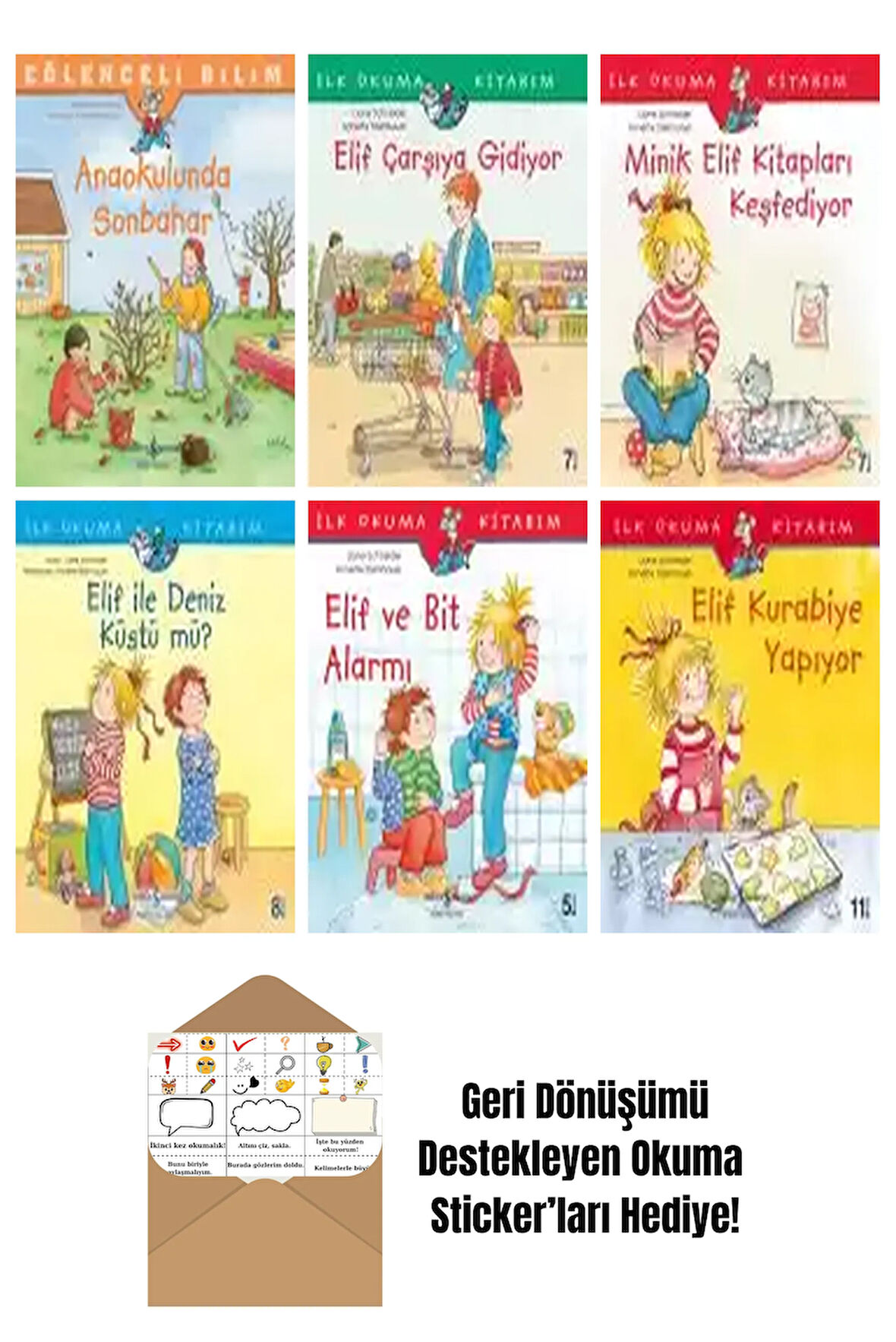 Annette Steinhauer 6 Kitap Seti + Okuma Sticker'ları