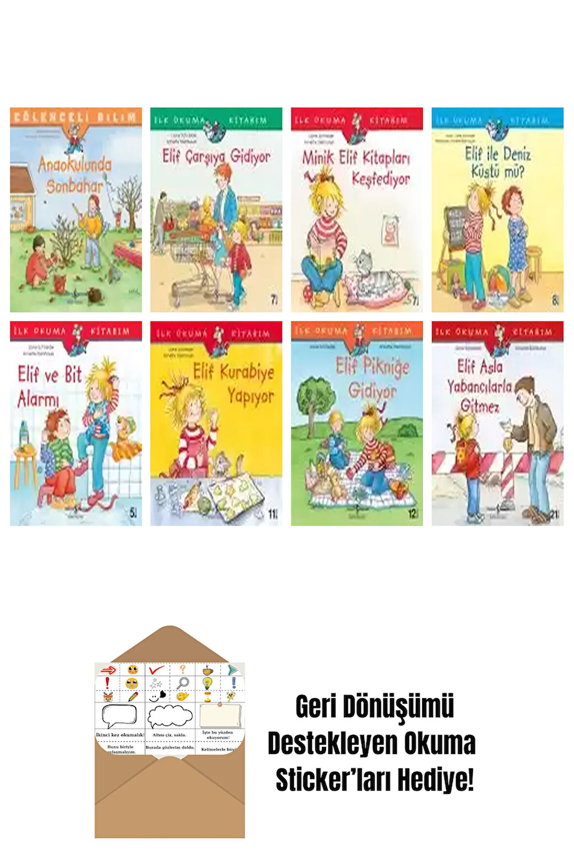 Annette Steinhauer 8 Kitap Seti + Okuma Sticker'ları