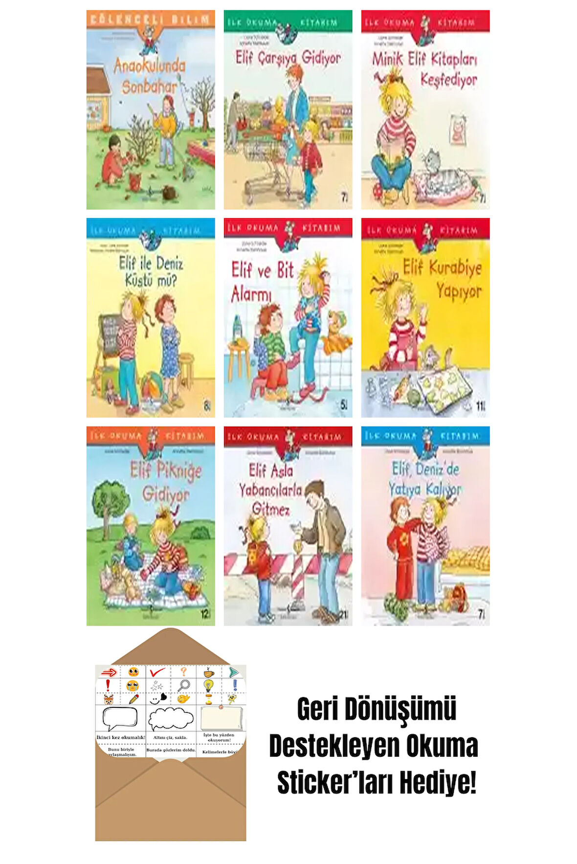 Annette Steinhauer 9 Kitap Seti + Okuma Sticker'ları