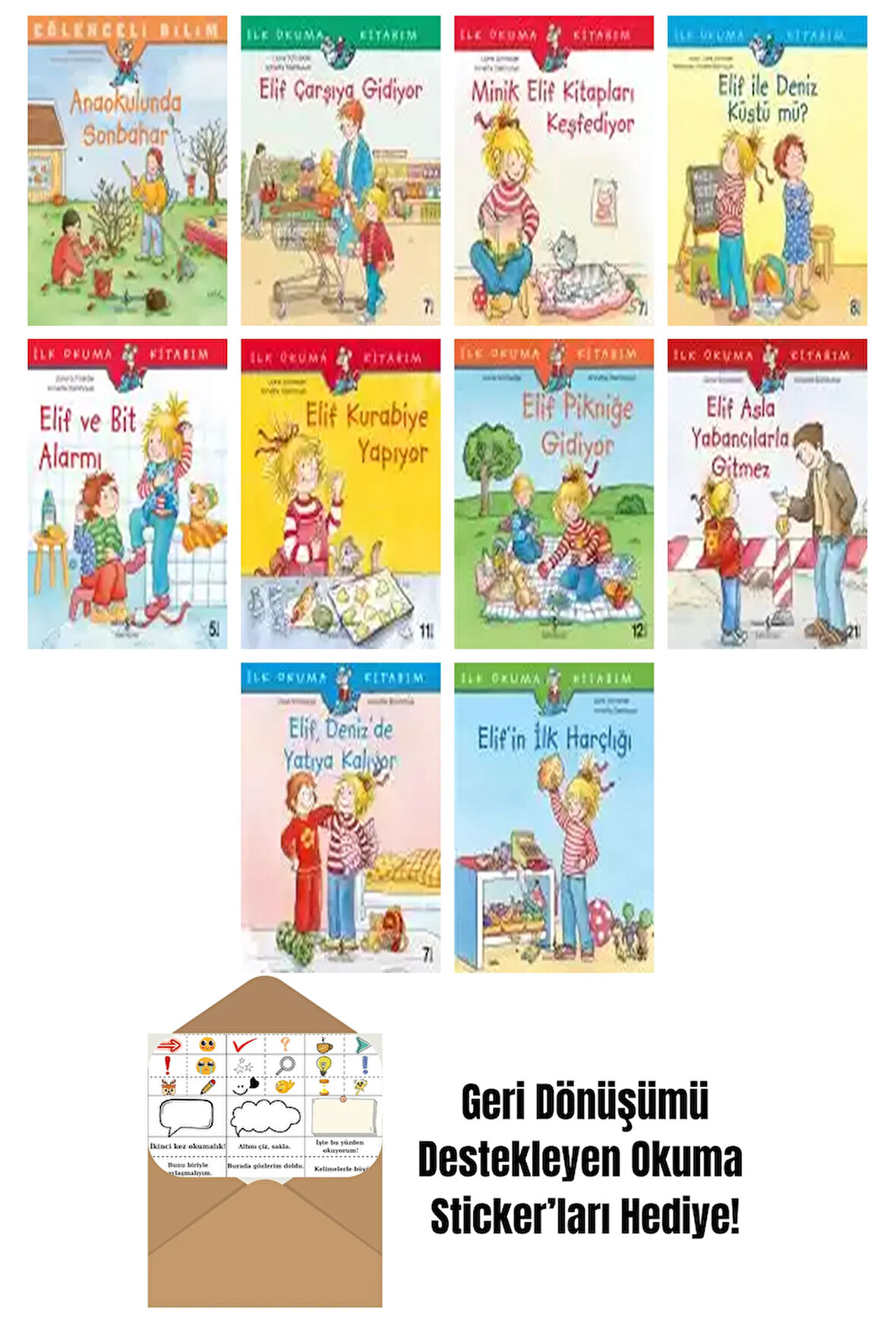 Annette Steinhauer 10 Kitap Seti + Okuma Sticker'ları