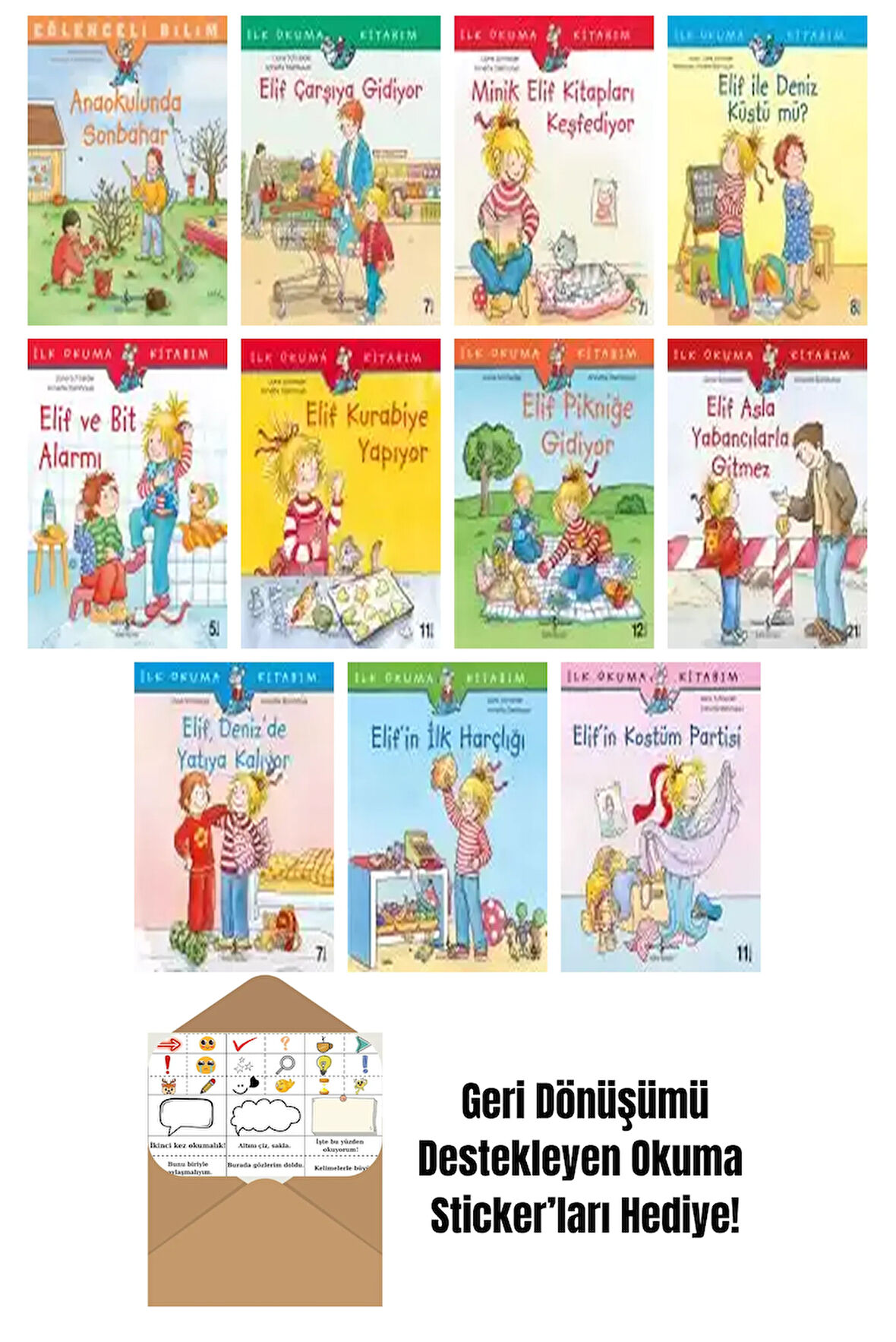 Annette Steinhauer 11 Kitap Seti + Okuma Sticker'ları