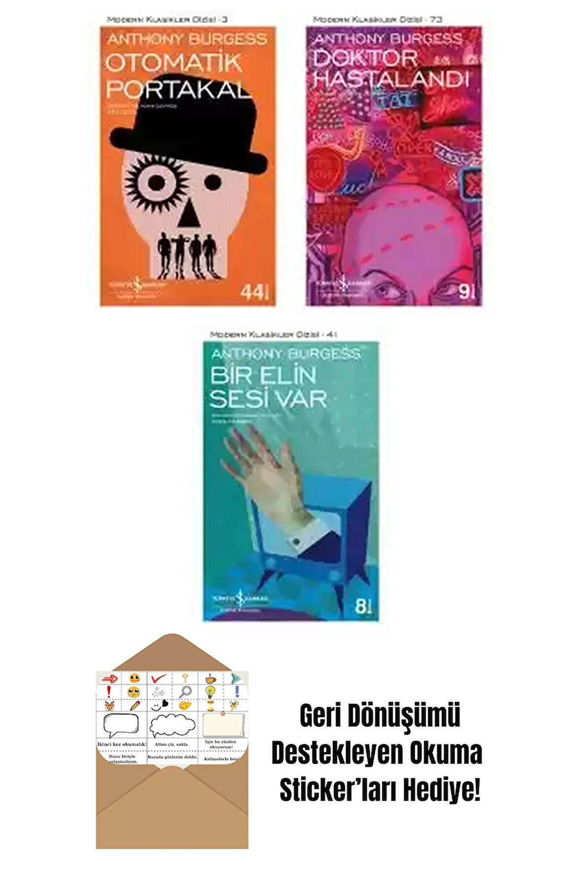 Anthony Burgess 3 Kitap Seti + Okuma Sticker'ları