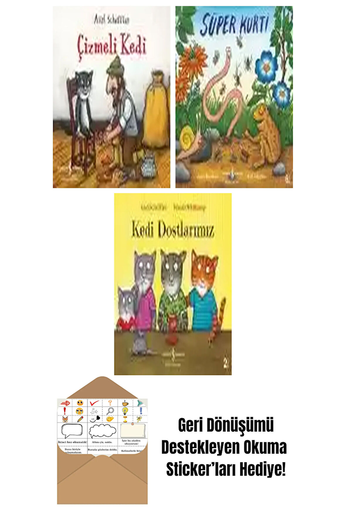 Axel Scheffler 3 Kitap Seti + Okuma Sticker'ları