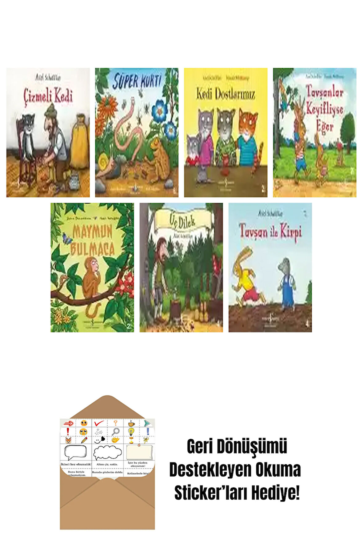 Axel Scheffler 7 Kitap Seti + Okuma Sticker'ları