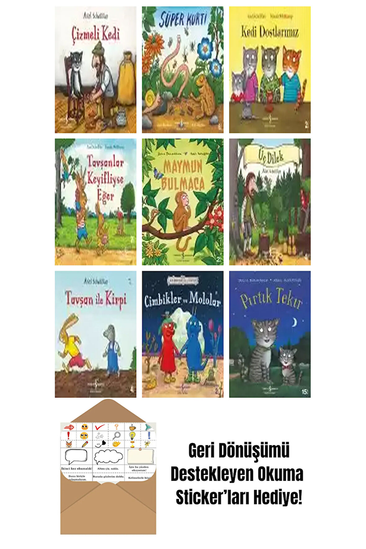 Axel Scheffler 9 Kitap Seti + Okuma Sticker'ları