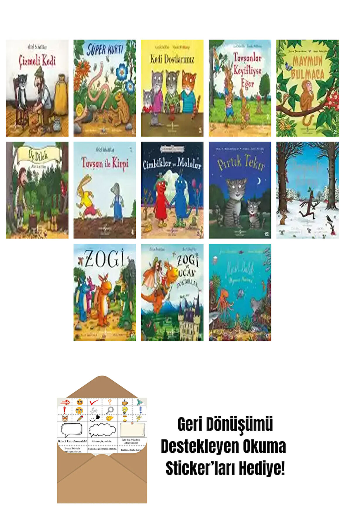 Axel Scheffler 20 Kitap Seti + Okuma Sticker'ları