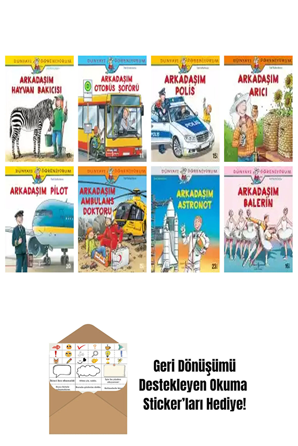 Ayça Sabuncuoğlu 8 Kitap Seti + Okuma Sticker'ları
