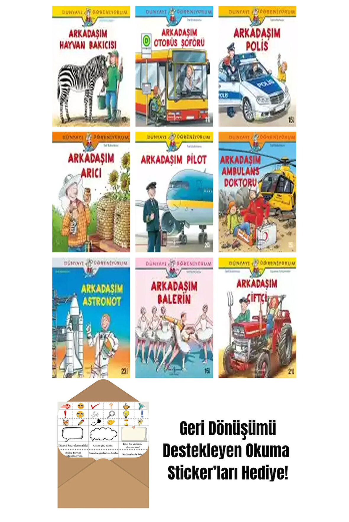 Ayça Sabuncuoğlu 9 Kitap Seti + Okuma Sticker'ları