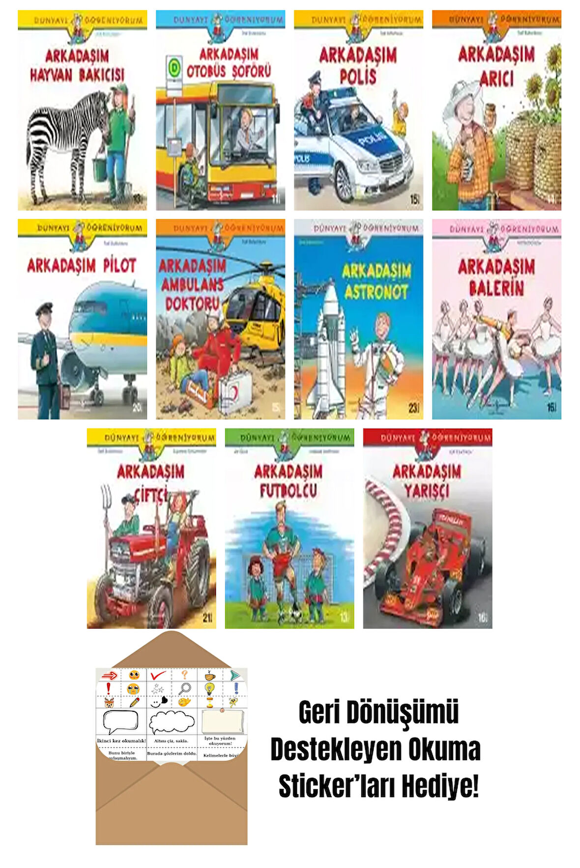 Ayça Sabuncuoğlu 11 Kitap Seti + Okuma Sticker'ları