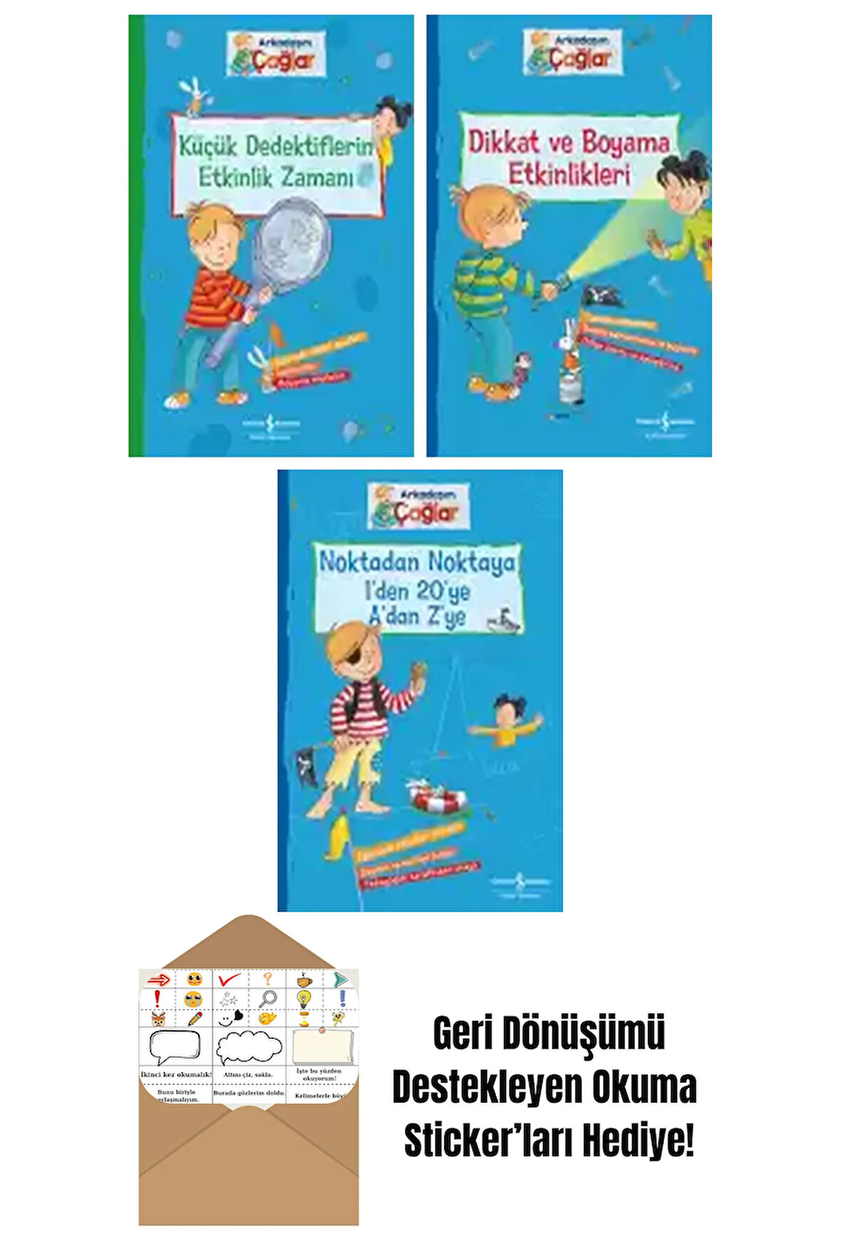 Brigitte Paul 3 Kitap Seti + Okuma Sticker'ları