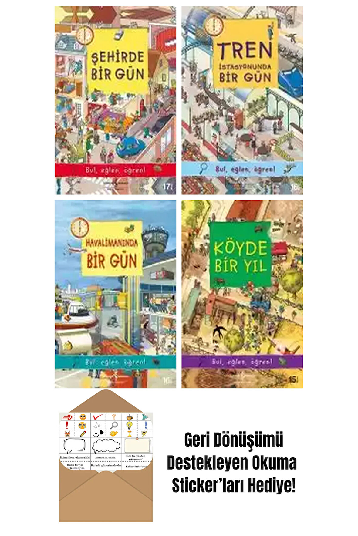 By Inklink 4 Kitap Seti + Okuma Sticker'ları