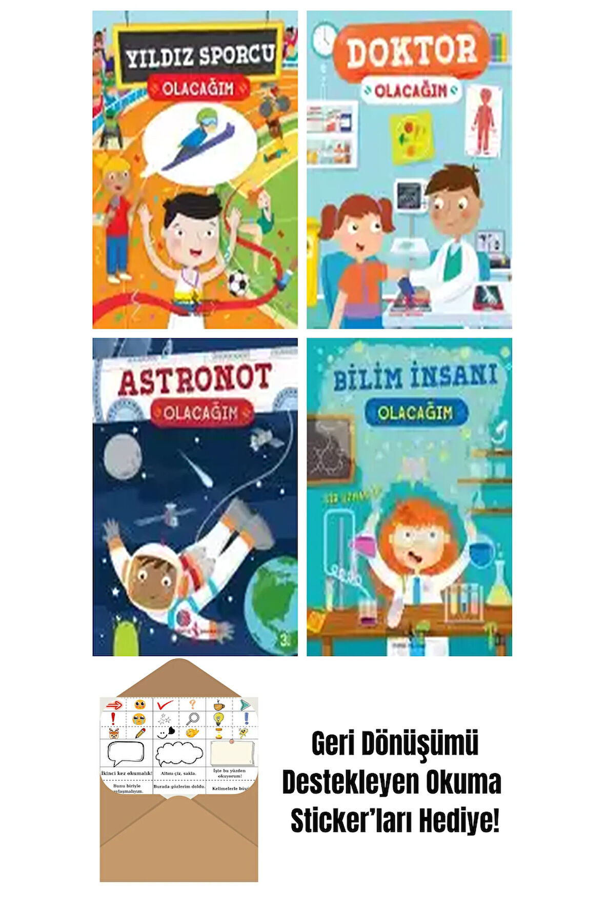 Catherine Ard 4 Kitap Seti + Okuma Sticker'ları