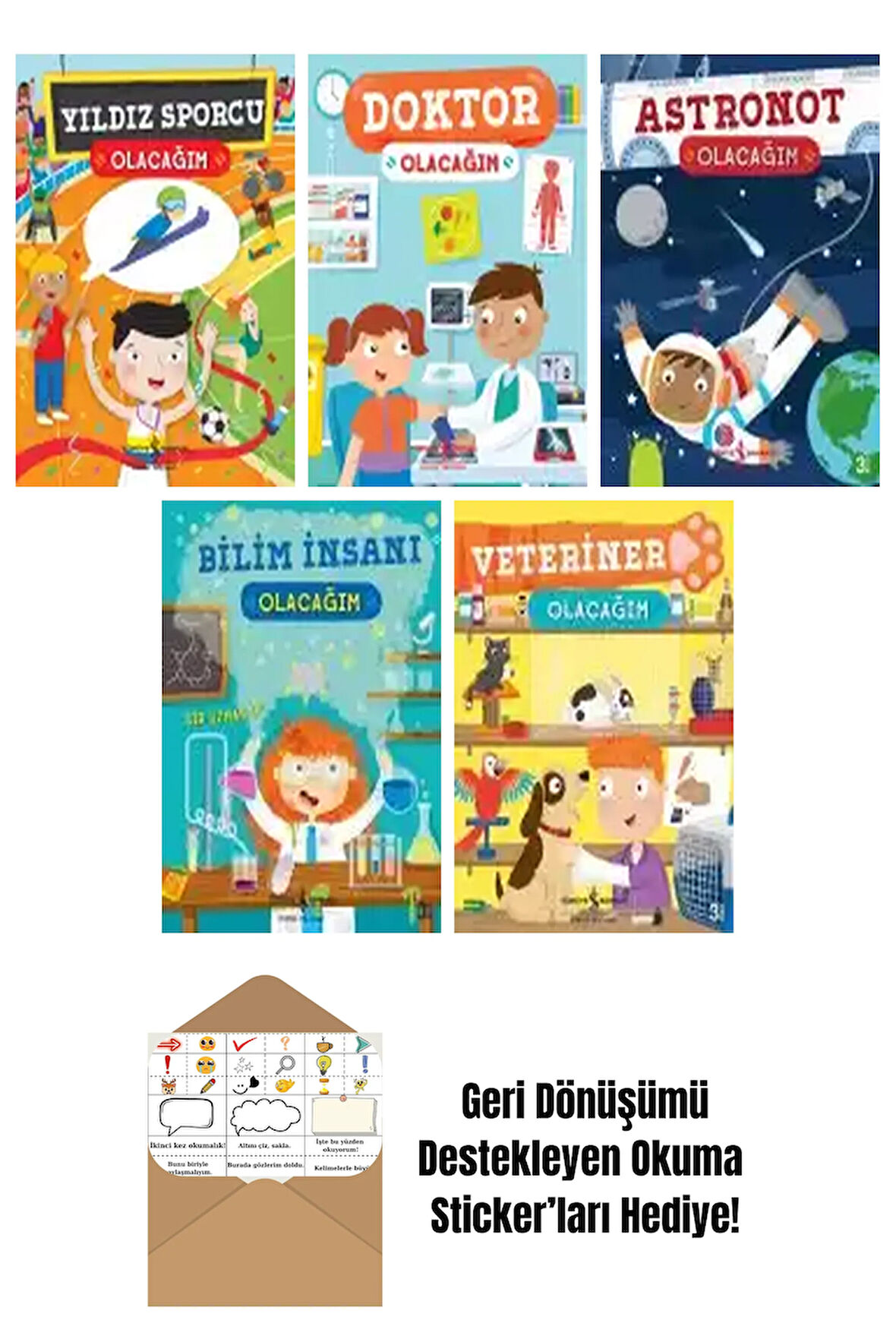 Catherine Ard 5 Kitap Seti + Okuma Sticker'ları