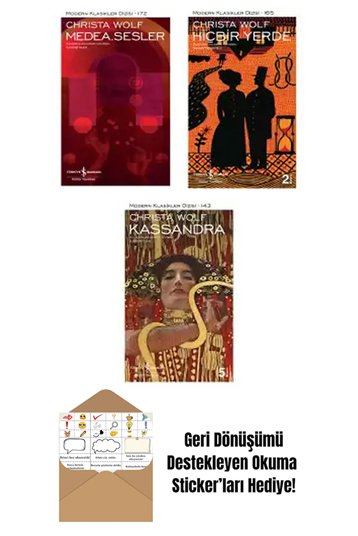 Christa Wolf 3 Kitap Seti + Okuma Sticker'ları