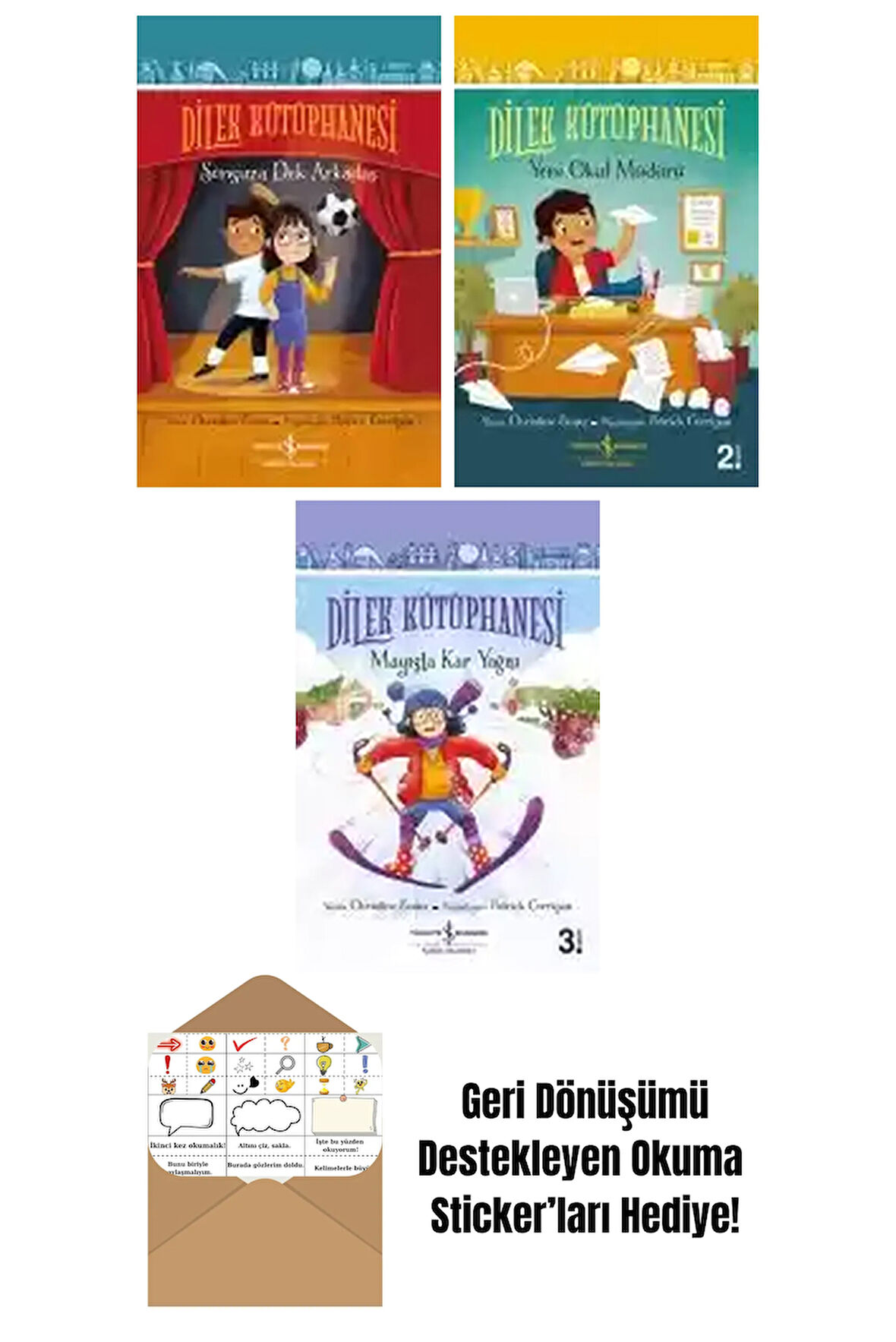 Christine Evans 3 Kitap Seti + Okuma Sticker'ları