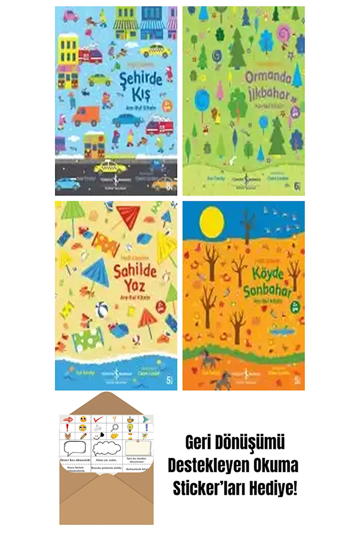 Claire Lordon 4 Kitap Seti + Okuma Sticker'ları