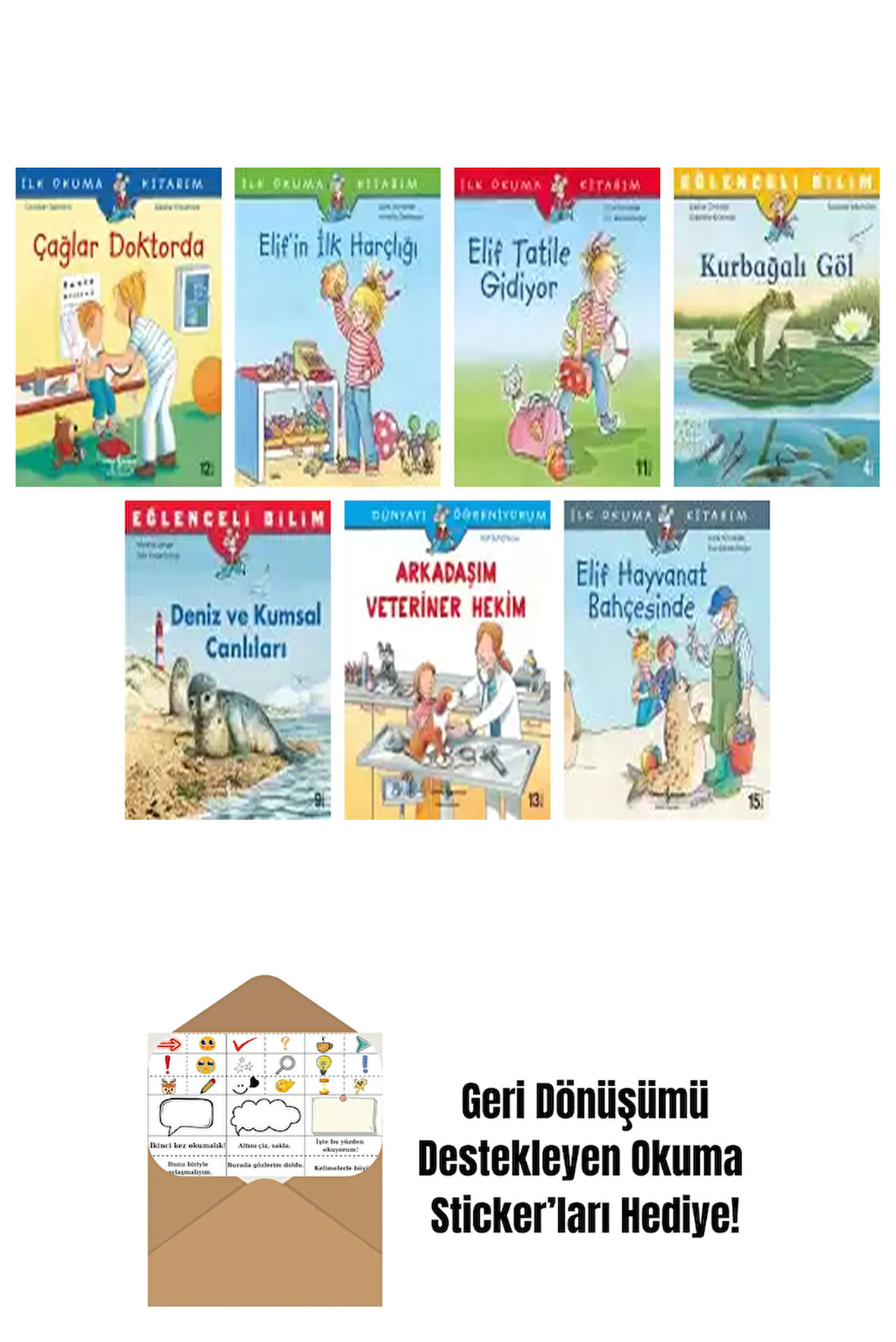 E. Gözde Dönmez 7 Kitap Seti + Okuma Sticker'ları