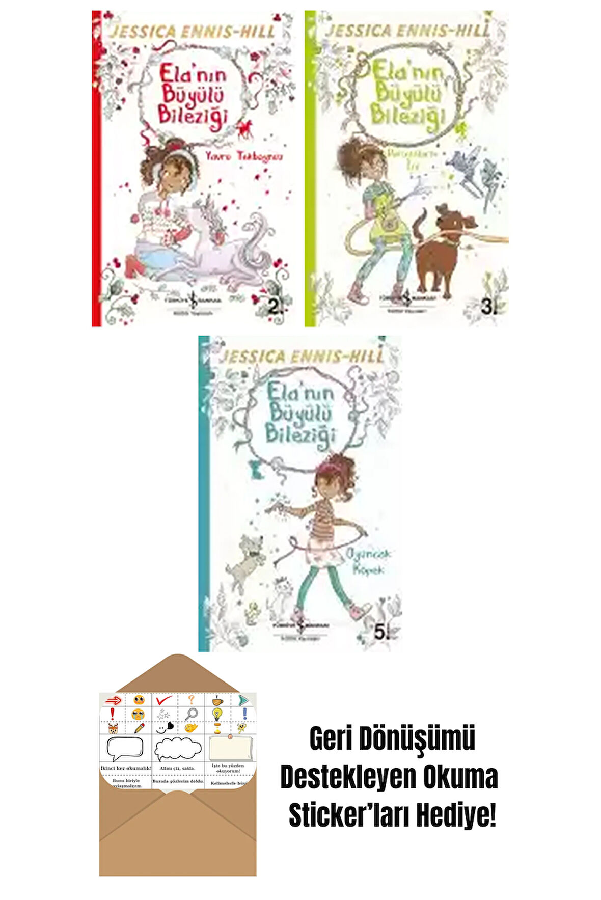 Erica-Jane Waters 3 Kitap Seti + Okuma Sticker'ları