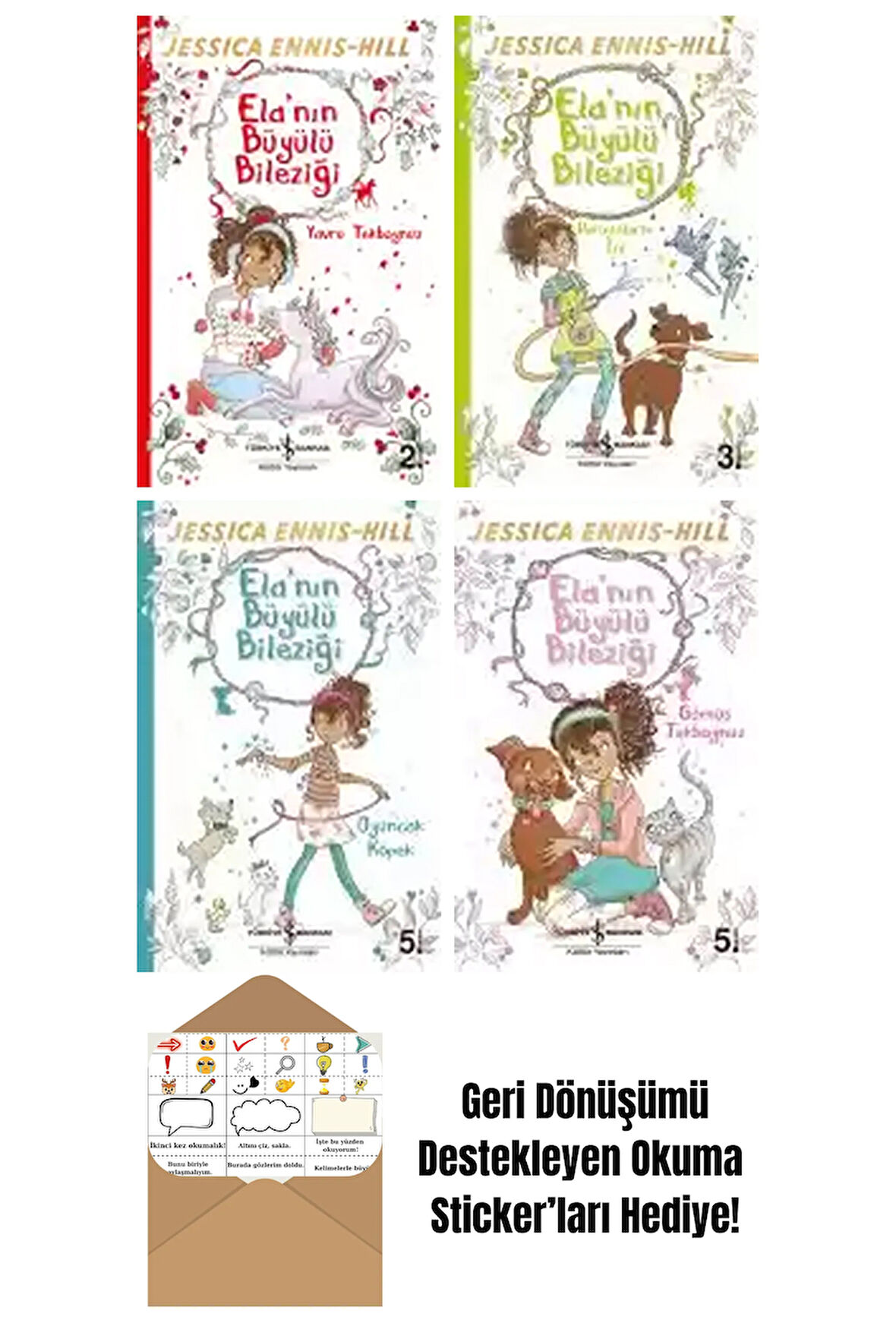 Erica-Jane Waters 4 Kitap Seti + Okuma Sticker'ları