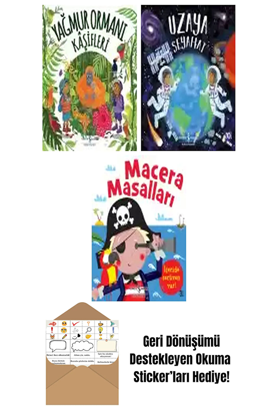 Erkan Ünal 3 Kitap Seti + Okuma Sticker'ları