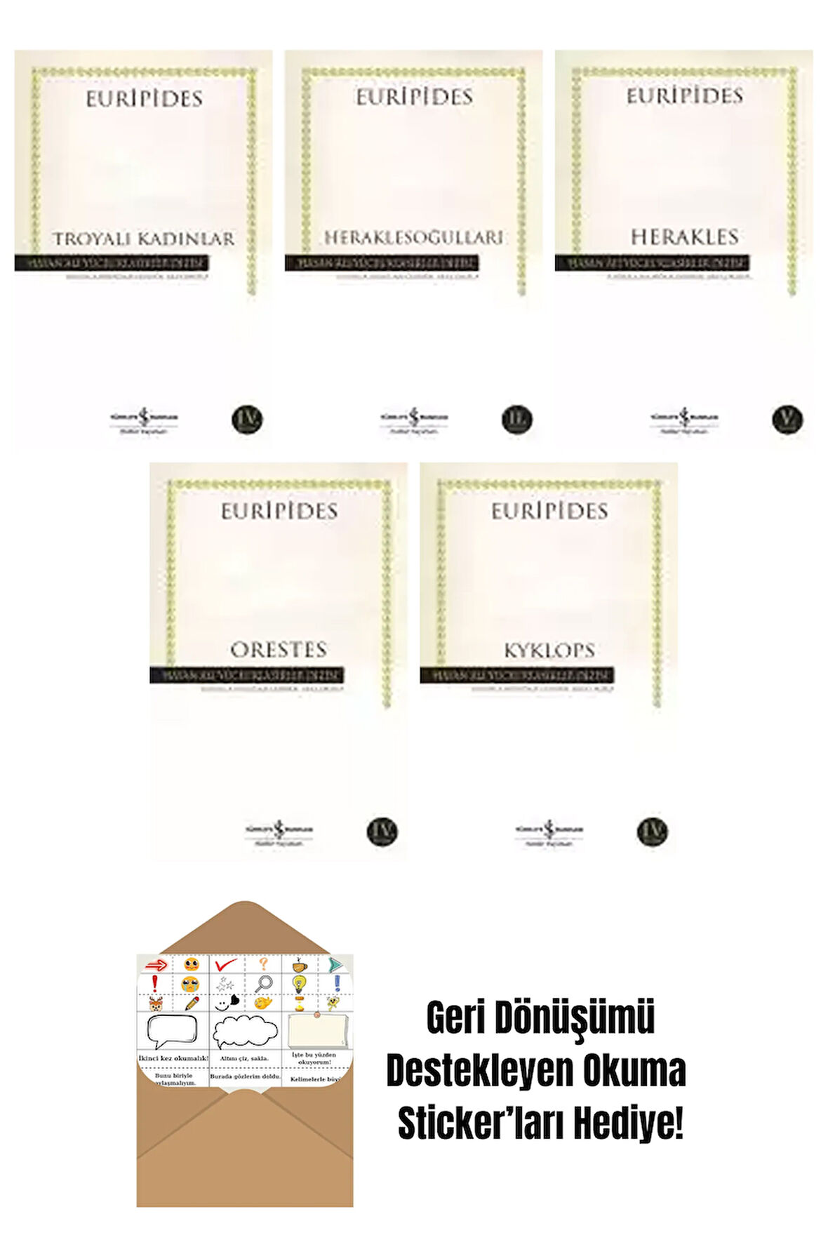 Euripides 5 Kitap Seti + Okuma Sticker'ları