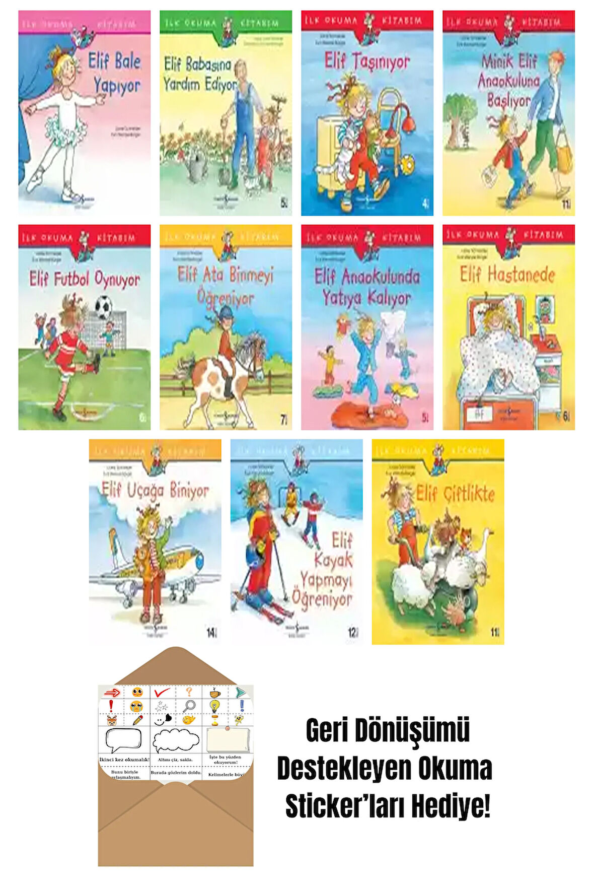 Eva Wenzel-Bürger 11 Kitap Seti + Okuma Sticker'ları