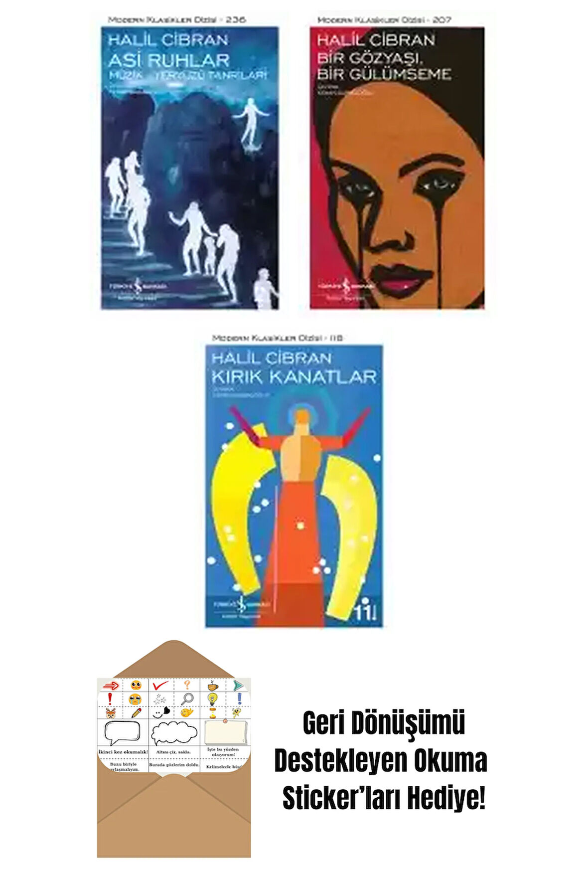 Halil Cibran 3 Kitap Seti + Okuma Sticker'ları