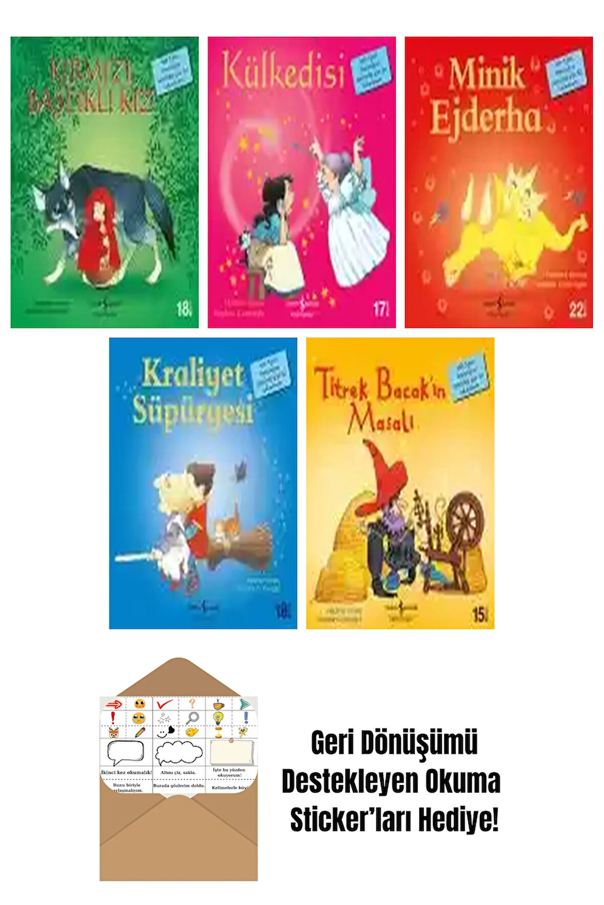 Heather Amery 5 Kitap Seti + Okuma Sticker'ları