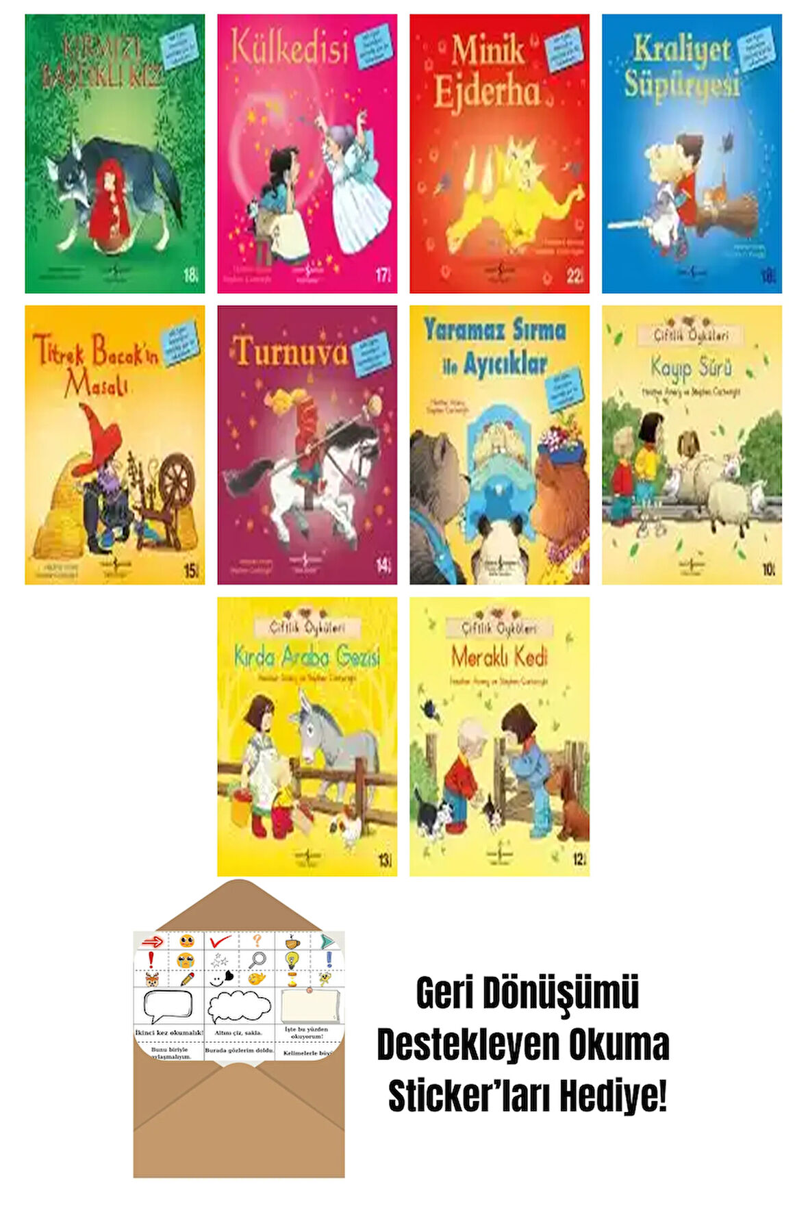 Heather Amery 10 Kitap Seti + Okuma Sticker'ları