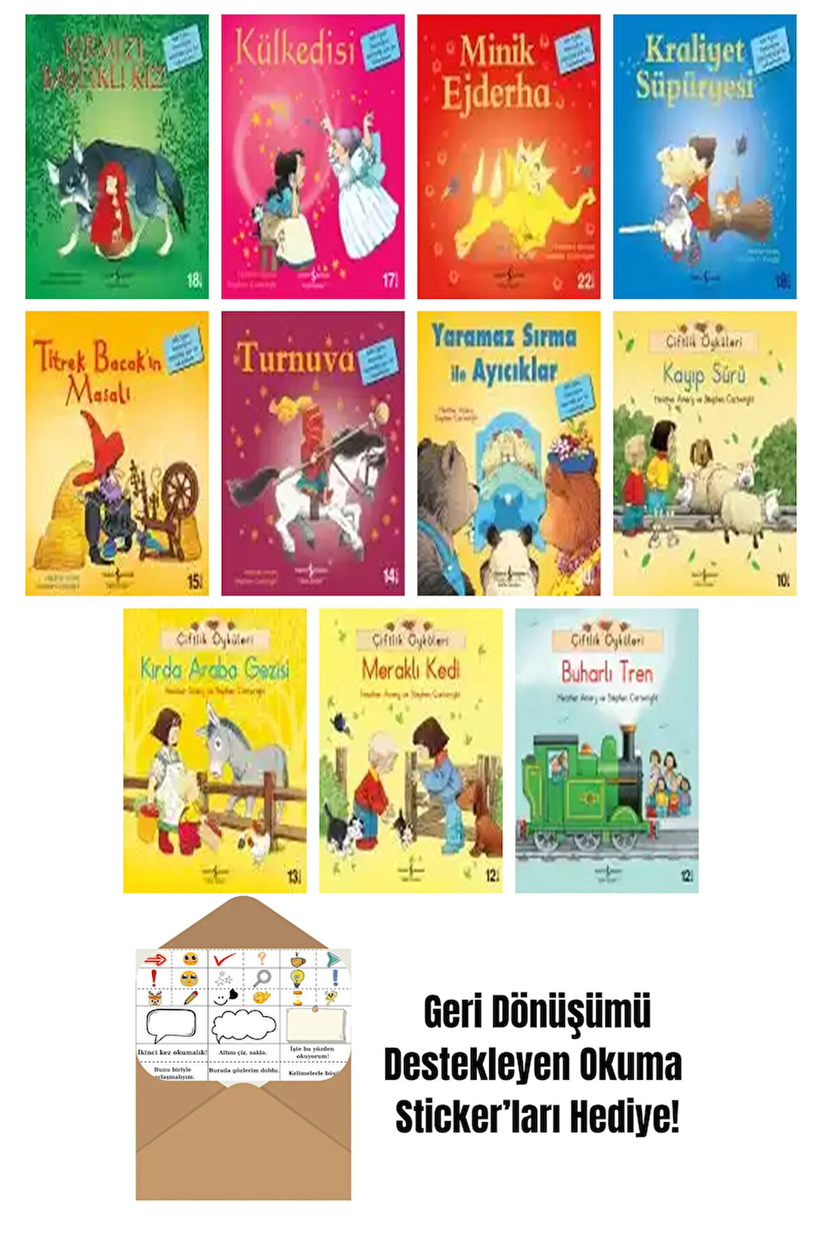 Heather Amery 11 Kitap Seti + Okuma Sticker'ları