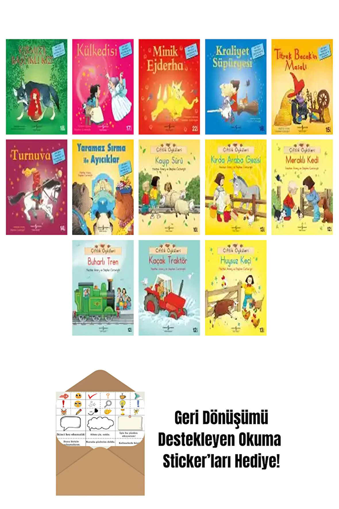 Heather Amery 13 Kitap Seti + Okuma Sticker'ları