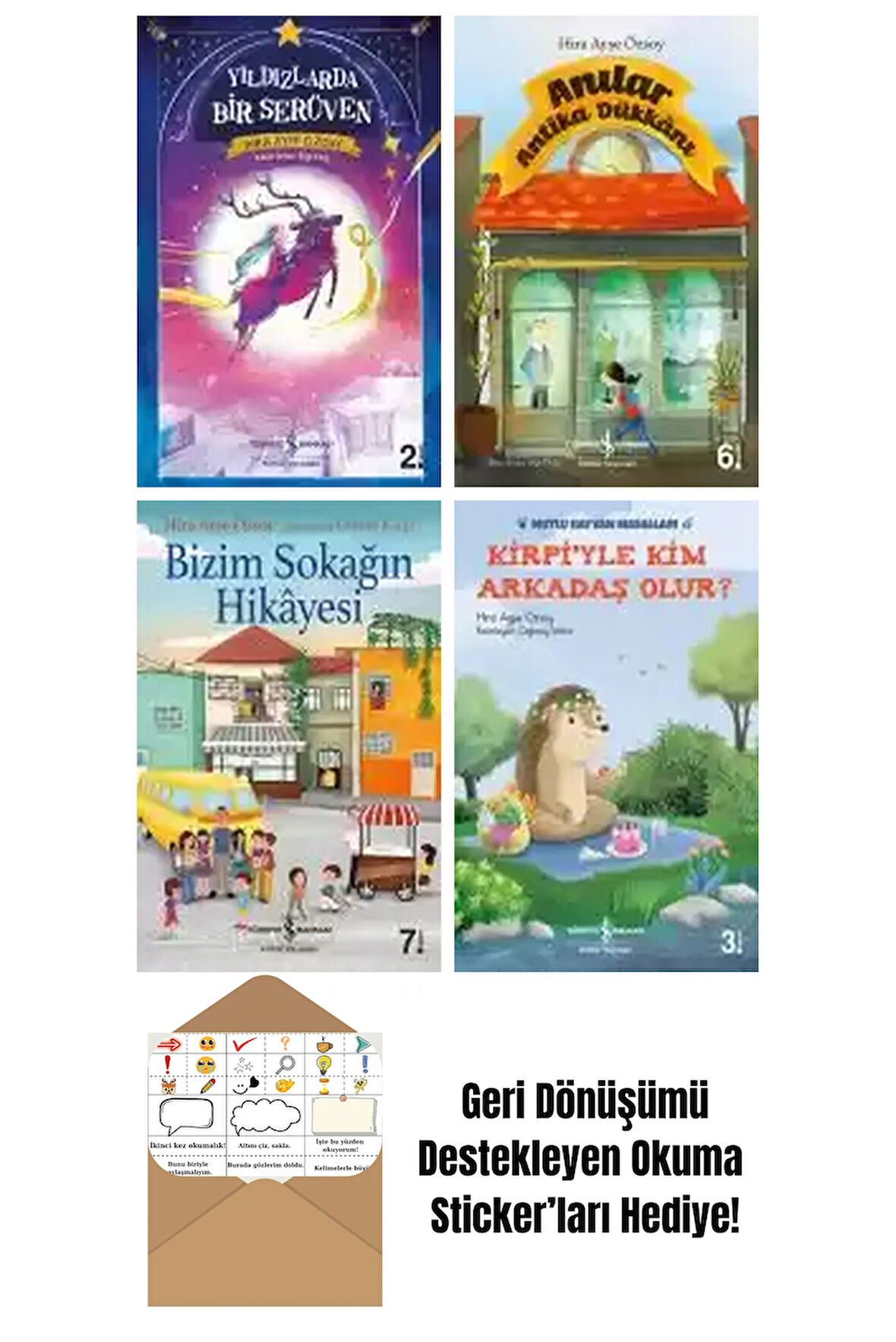 Hira Ayşe Özsoy 4 Kitap Seti + Okuma Sticker'ları