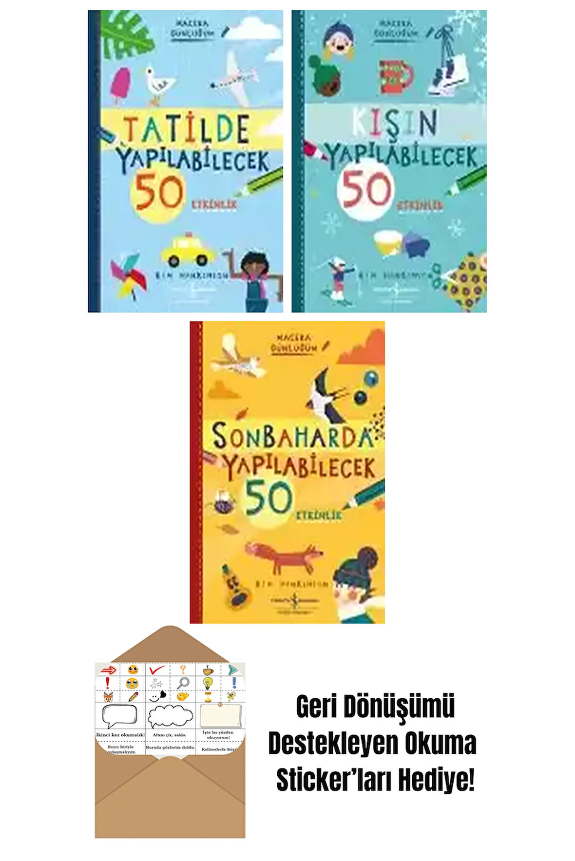 Kim Hankinson 3 Kitap Seti + Okuma Sticker'ları