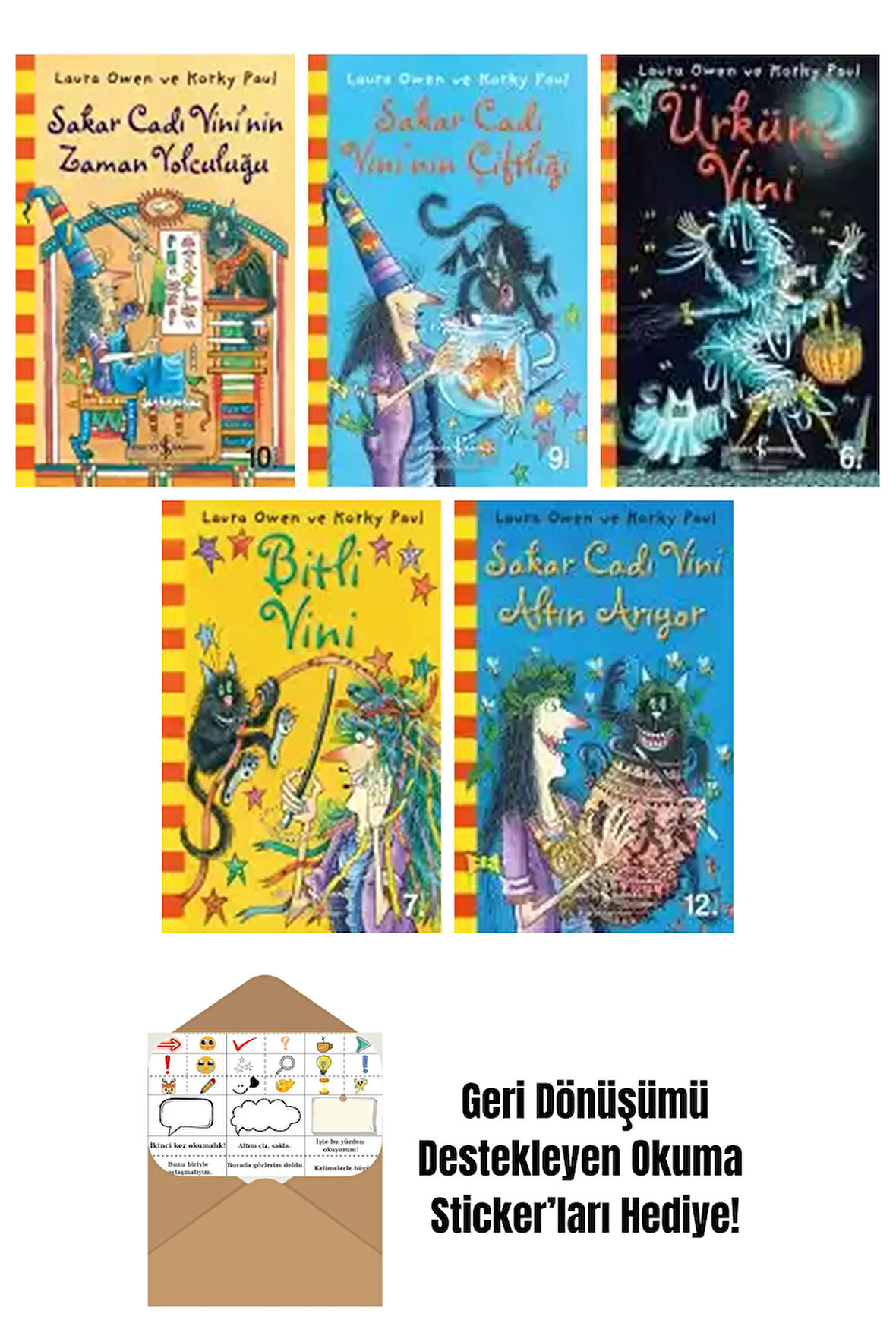 Korky Paul 5 Kitap Seti + Okuma Sticker'ları