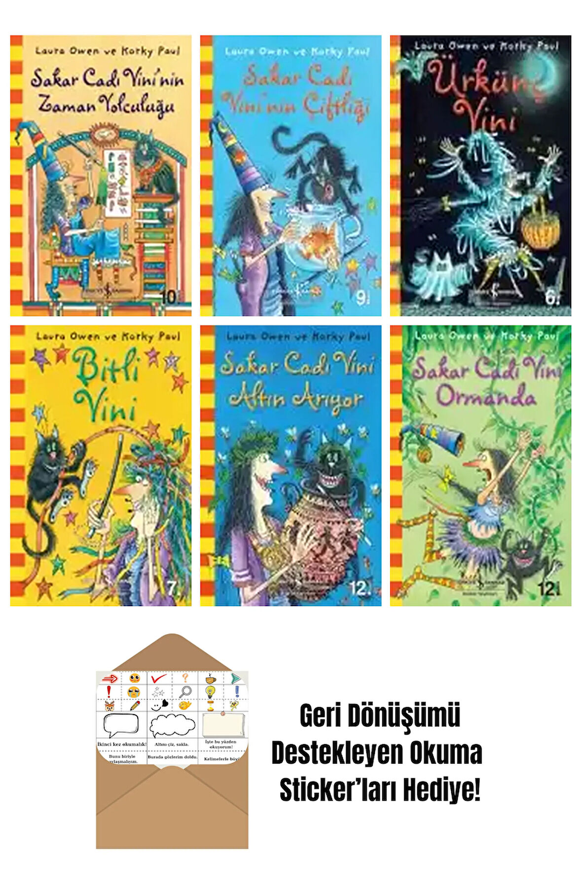 Korky Paul 6 Kitap Seti + Okuma Sticker'ları